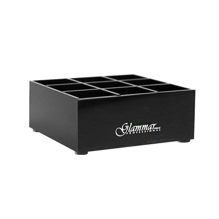 Glammar Acrylic Makeup Lipstick Organiser 9 Slots Black