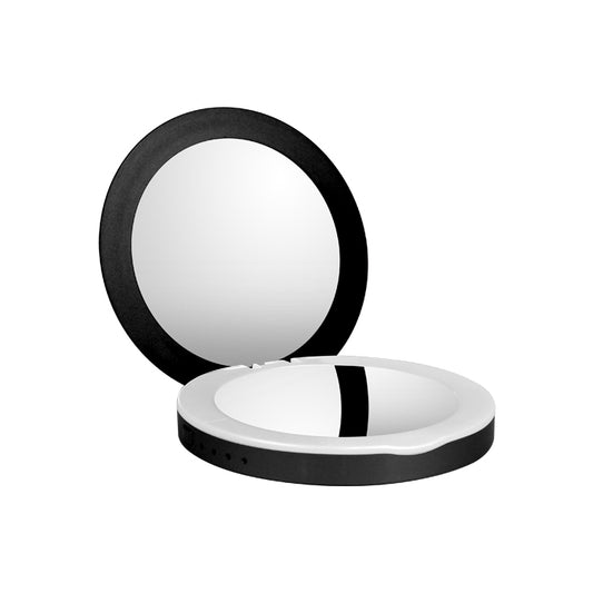 Glammar Hollywood Vanity Mirror With LED and Powerbank Compact Black