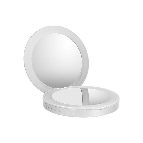 Glammar Hollywood Vanity Mirror With LED and Powerbank Compact White