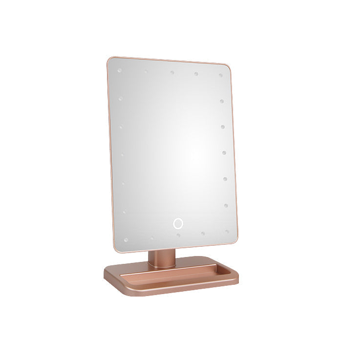 Glammar Hollywood Vanity Mirror With LED Portable Rose Gold