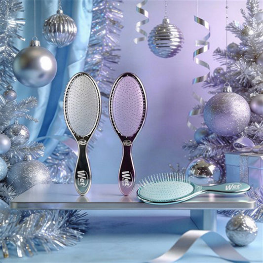 WetBrush Festive Finish Mini Detangler Purple