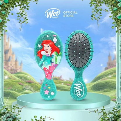 WetBrush Disney Princess Glitter Ball Mini Detangler - Ariel Teal