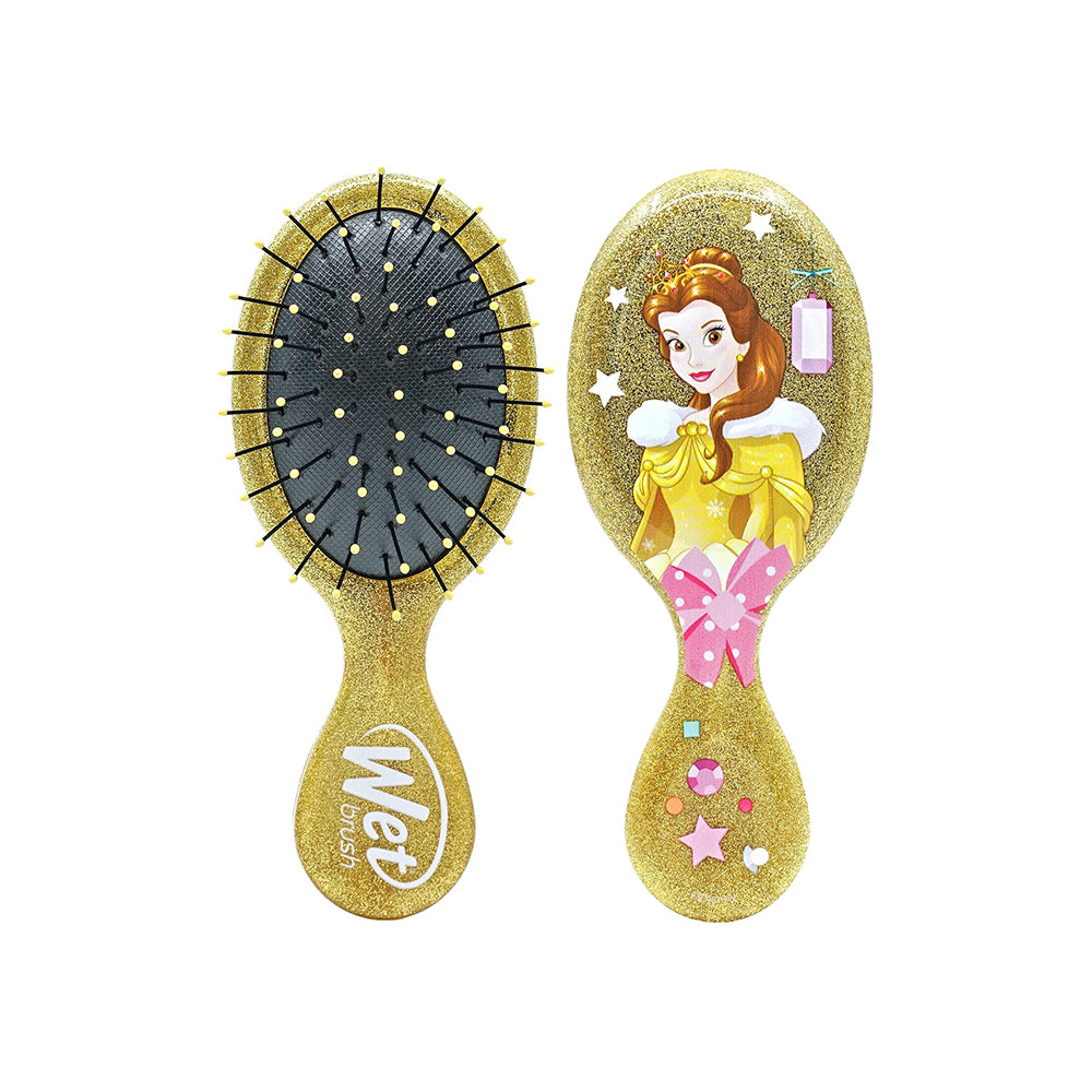 WetBrush Disney Princess Glitter Ball Mini Detangler - Belle Yellow