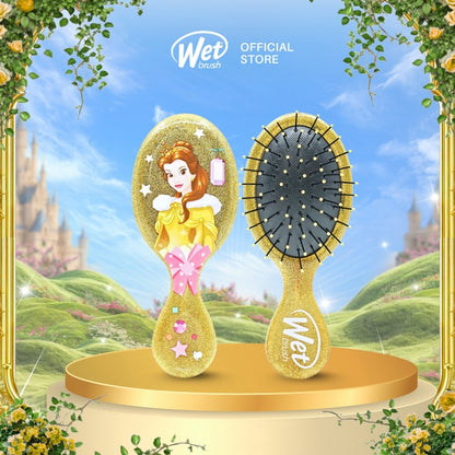 WetBrush Disney Princess Glitter Ball Mini Detangler - Belle Yellow
