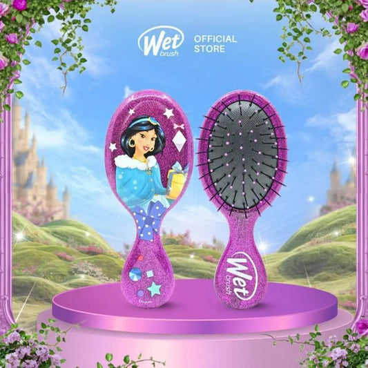WetBrush Disney Princess Glitter Ball Mini Detangler - Jasmine Purple