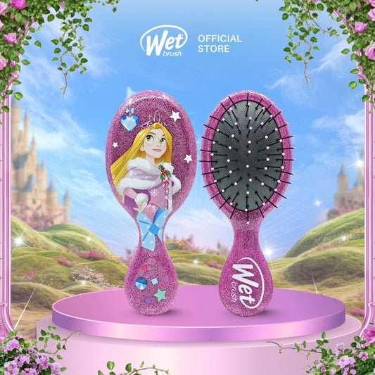 WetBrush Disney Princess Glitter Ball Mini Detangler - Rapunzel Lilac