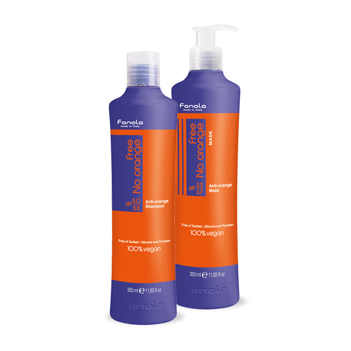 Fanola No Orange Vegan Duo Pack Sulfate Free 350ml