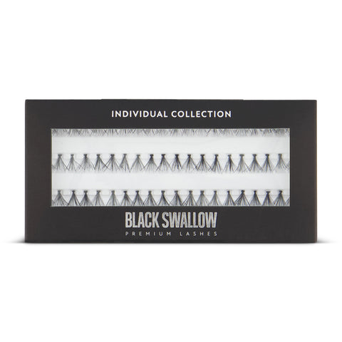 Black Swallow Premium Lashes Knotted- Short