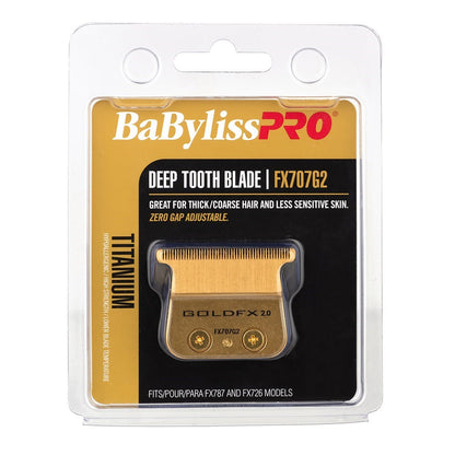 BabylissPRO Gold FX707G2 Replacement Deep Tooth T-Blade 2.0MM