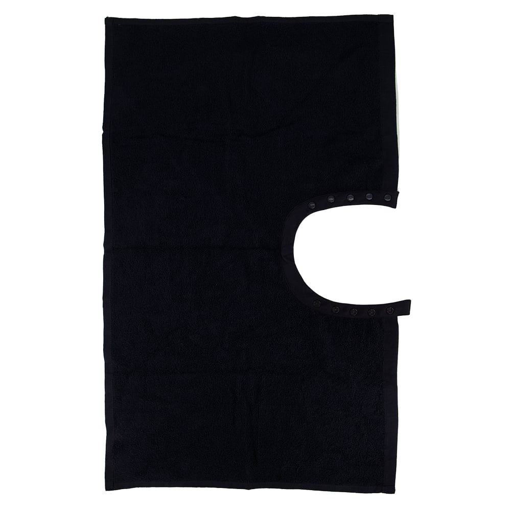 Luxury Cotton Studded Neck Towel Black Single – AMR Hair & Beauty