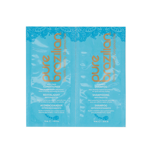 Pure Brazilian Shampoo Conditioner Sachet Duo 10ml + 10ml