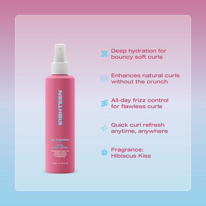 E18HTEEN Be Poppin' Curl Reset Spray 200ml