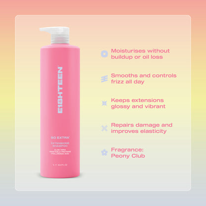 E18HTEEN So Extra Extensions Shampoo 1L