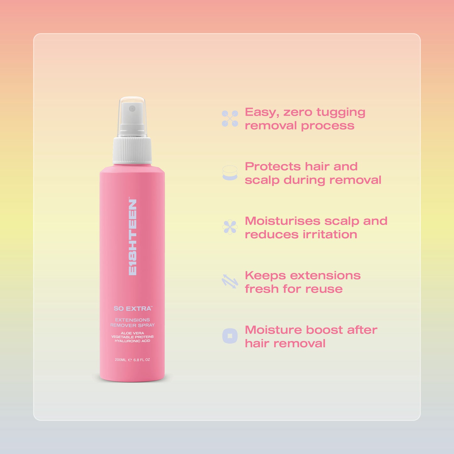E18HTEEN So Extra Extensions Remover Spray 200ml 