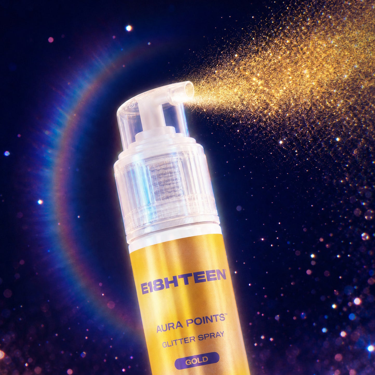 E18HTEEN Aura Points Glitter Spray Gold 12g