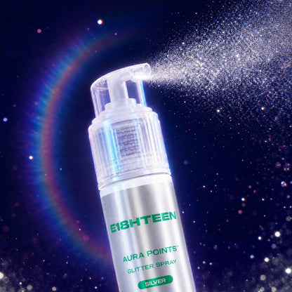 E18HTEEN Aura Points Glitter Spray Silver 12g