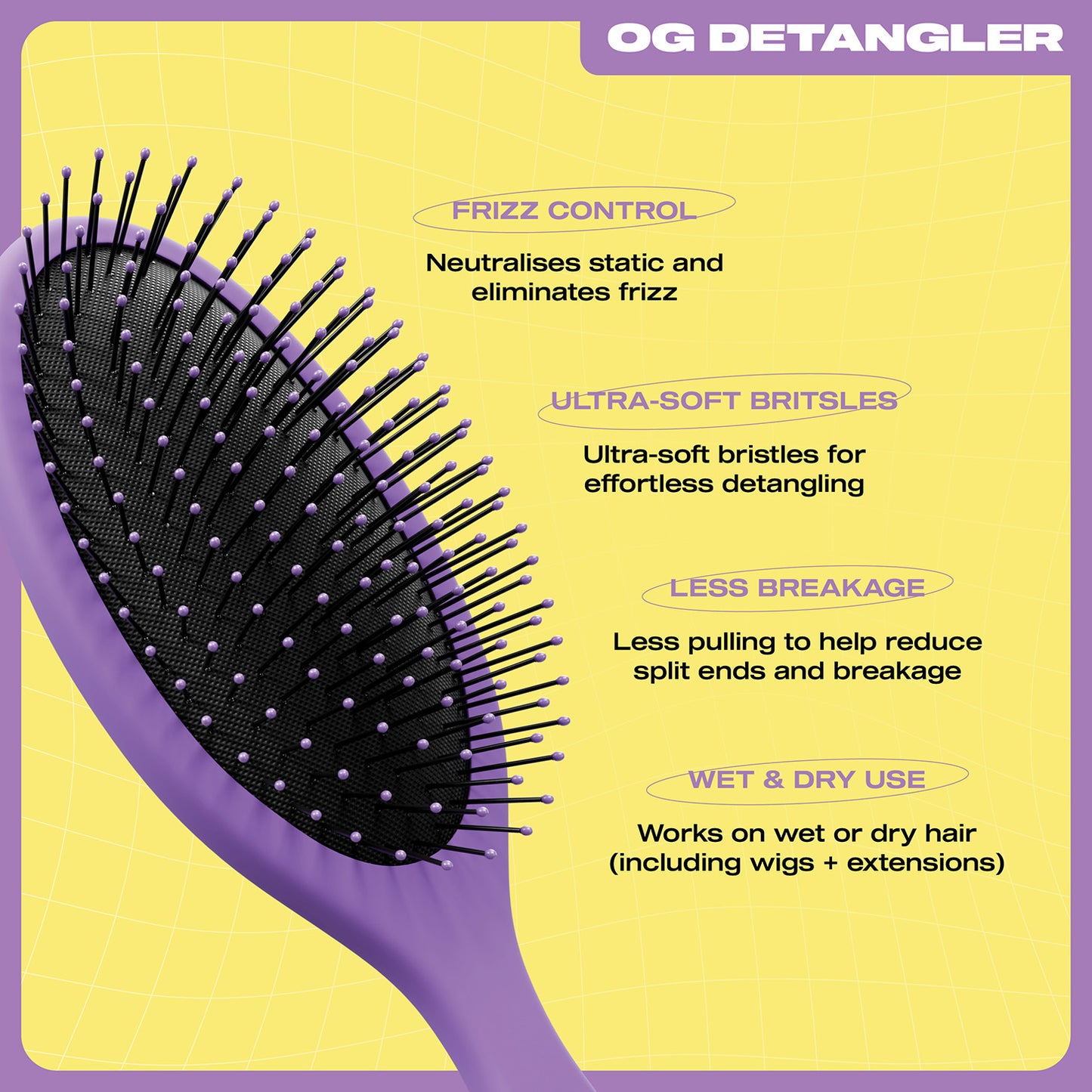 E18HTEEN OG Detangler Dark Mode Violet