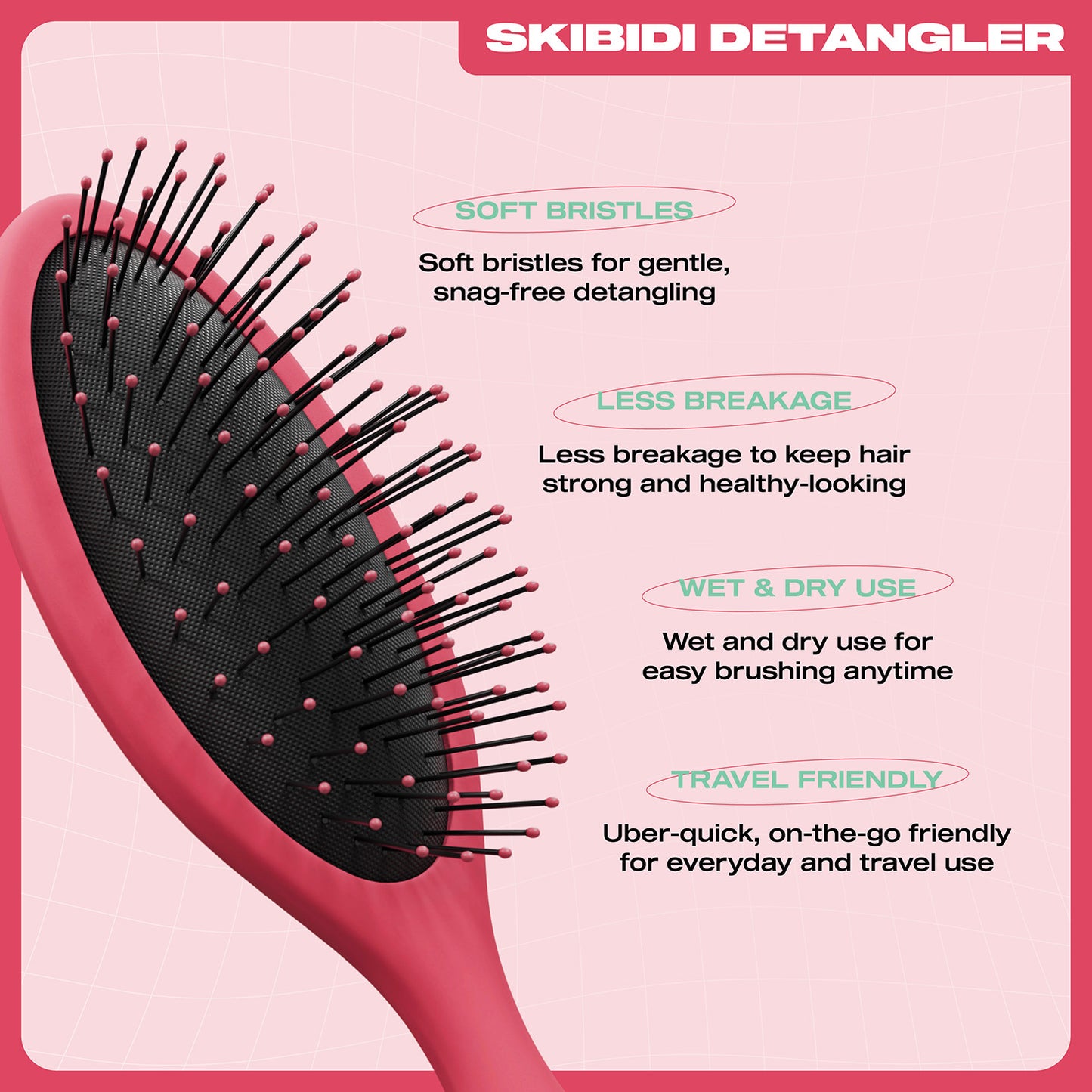 E18HTEEN Skibidi Detangler Dark Mode Red