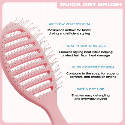 E18HTEEN Quick Dry Brush Light Mode Pink
