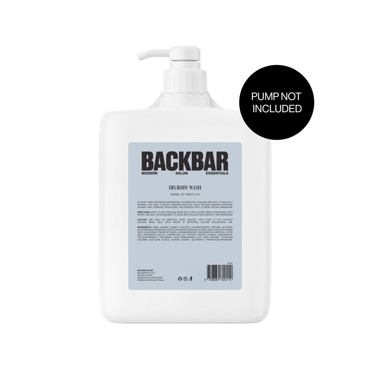 BackBar Body Wash His 5L