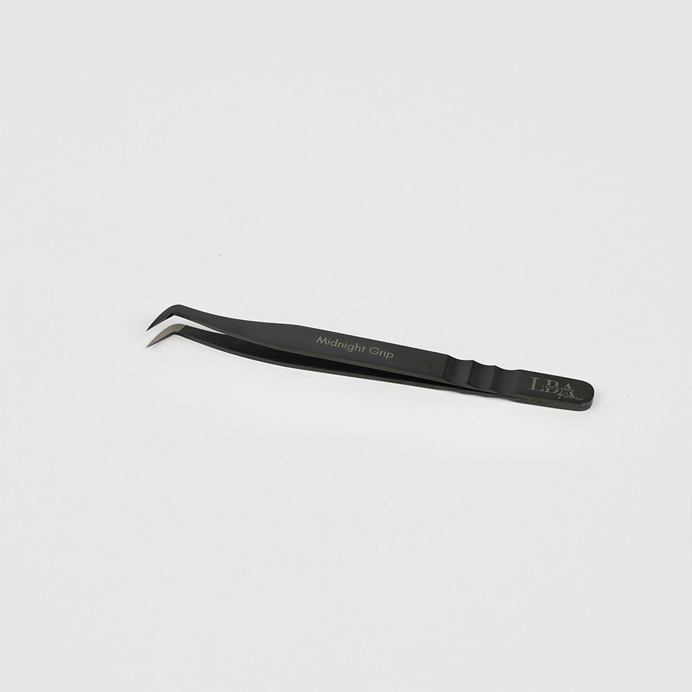 LBA Fibre Tip Lash Tweezers - Midnight Grip
