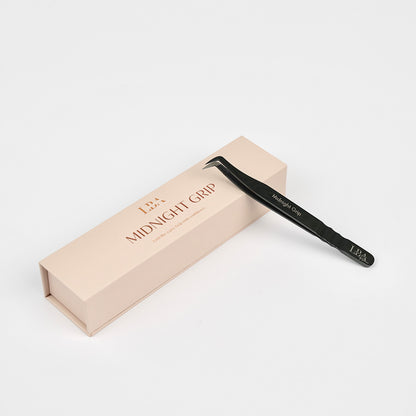 LBA Fibre Tip Lash Tweezers - Midnight Grip