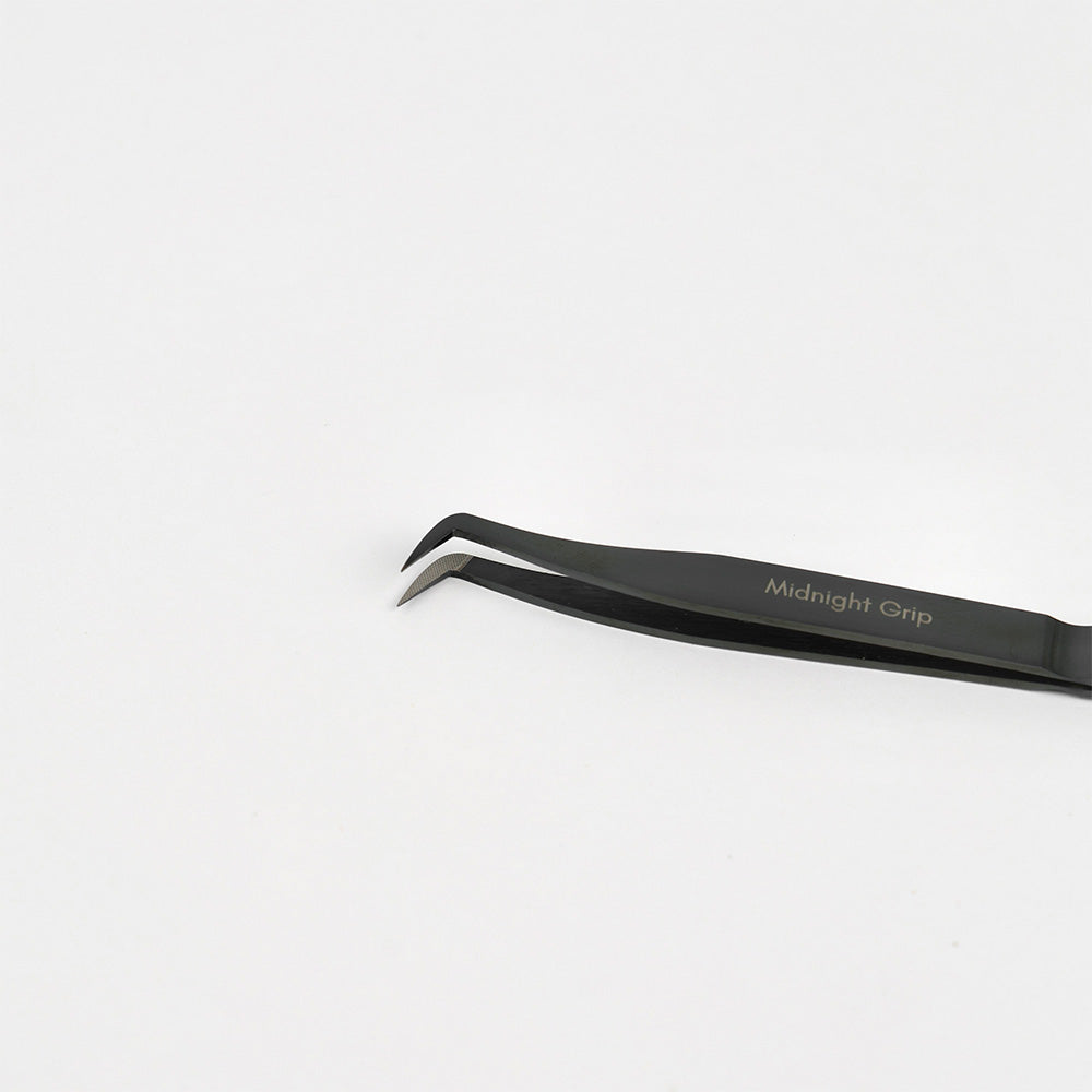 LBA Fibre Tip Lash Tweezers - Midnight Grip