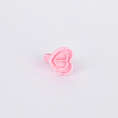 LBA Heart Glue Rings with Divider & Grooves - Pack of 100