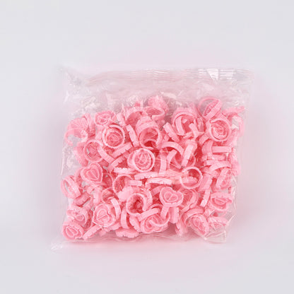 LBA Heart Glue Rings with Divider & Grooves - Pack of 100