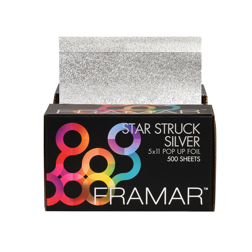 Framar Star Struck Silver Pop Up Foil 12.7cm x 27.9cm 500 Sheets