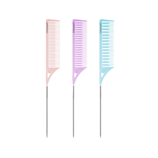 Framar Dreamweaver Pastel Highlighting Tail Combs 3Pk