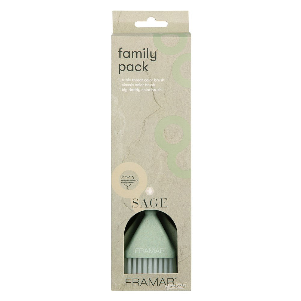 Framar Family Pack Tint Brush Set Sage 3Pk