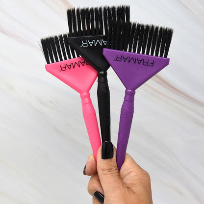 Framar Triple Threat Tint Brush Set Glazed Donut 3Pk
