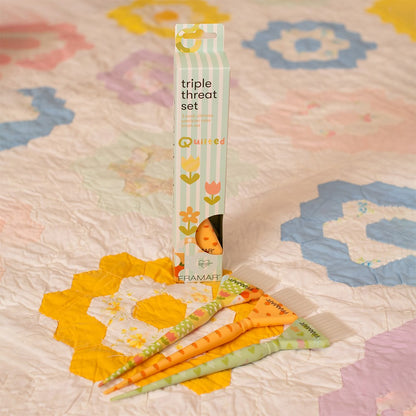 Framar Triple Threat Tint Brush Set Quilted 3Pk