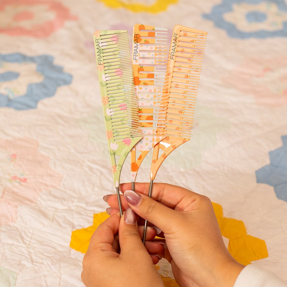 Framar Dreamweaver Quilted Highlighting Tail Combs 3pk