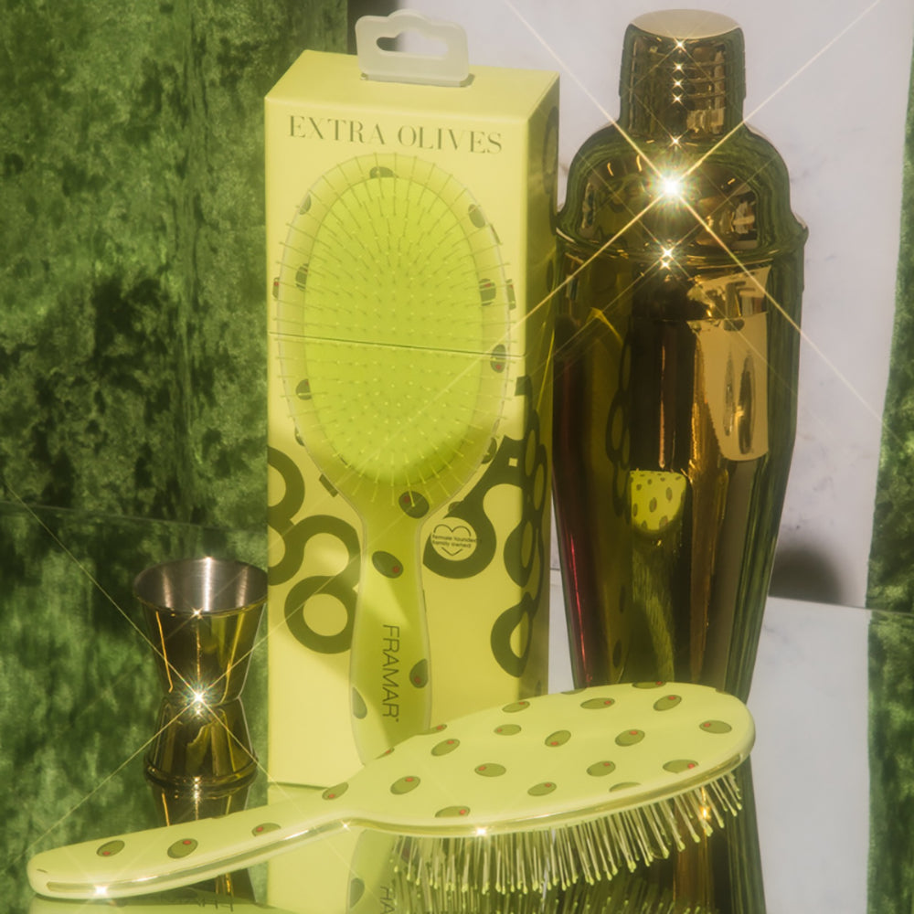 Framar Detangler Brush - Extra Dirty Extra Olives