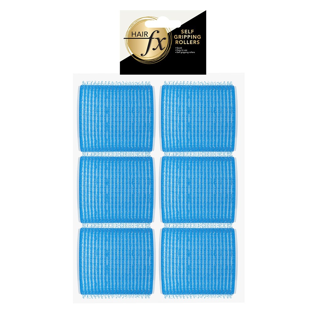 Dateline Professional Self Gripping Velcro Rollers 57mm Blue 6Pk