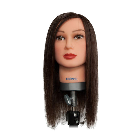 Mannequin Head Medium Chinese Hair Brown - Corinne