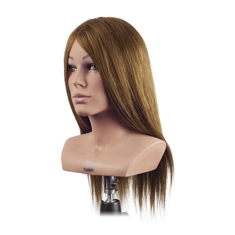 Mannequin Head with Shoulders Medium Indian Hair Blonde - Tammy