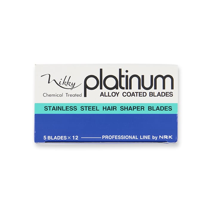 Nikky Platinum Hairdressing Razor Blades 5Pk