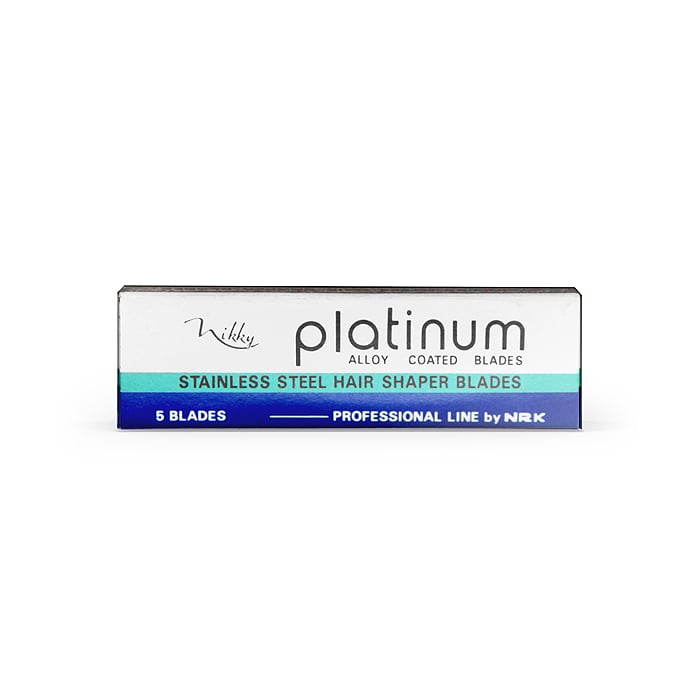 Nikky Platinum Hairdressing Razor Blades 5Pk