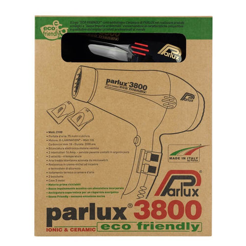Parlux 3800 Ceramic & Ionic Dryer 2100W Black