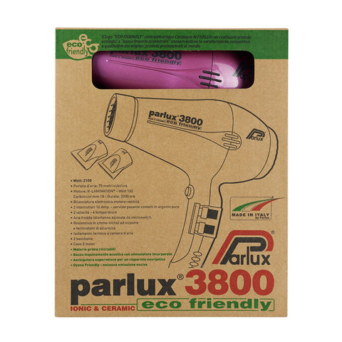 Parlux 3800 Ceramic & Ionic Dryer 2100W Pink