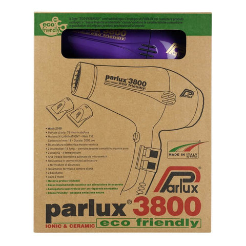 Parlux 3800 Ceramic & Ionic Dryer 2100W Purple