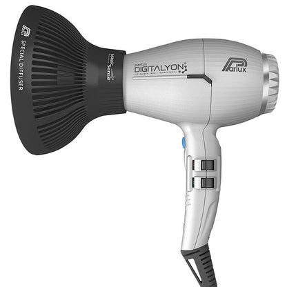 Parlux Digitalyon Dryer - Silver with Diffuser Pack