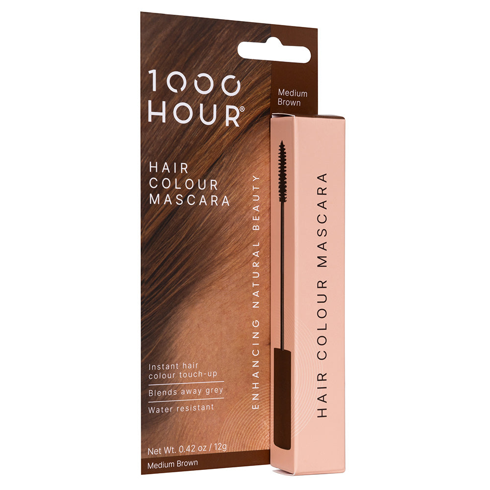 1000HOUR Hair Colour Mascara - Medium Brown 12g