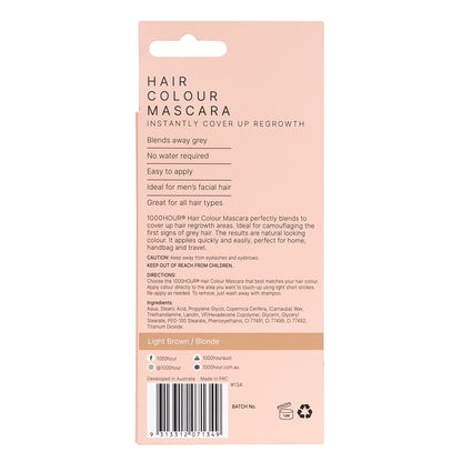 1000HOUR Hair Colour Mascara - Light Brown/Blonde  12g