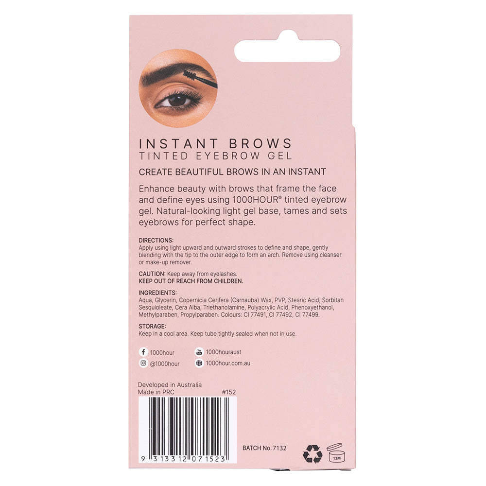 1000HOUR Instant Brows Mascara - Black/Dark Brown