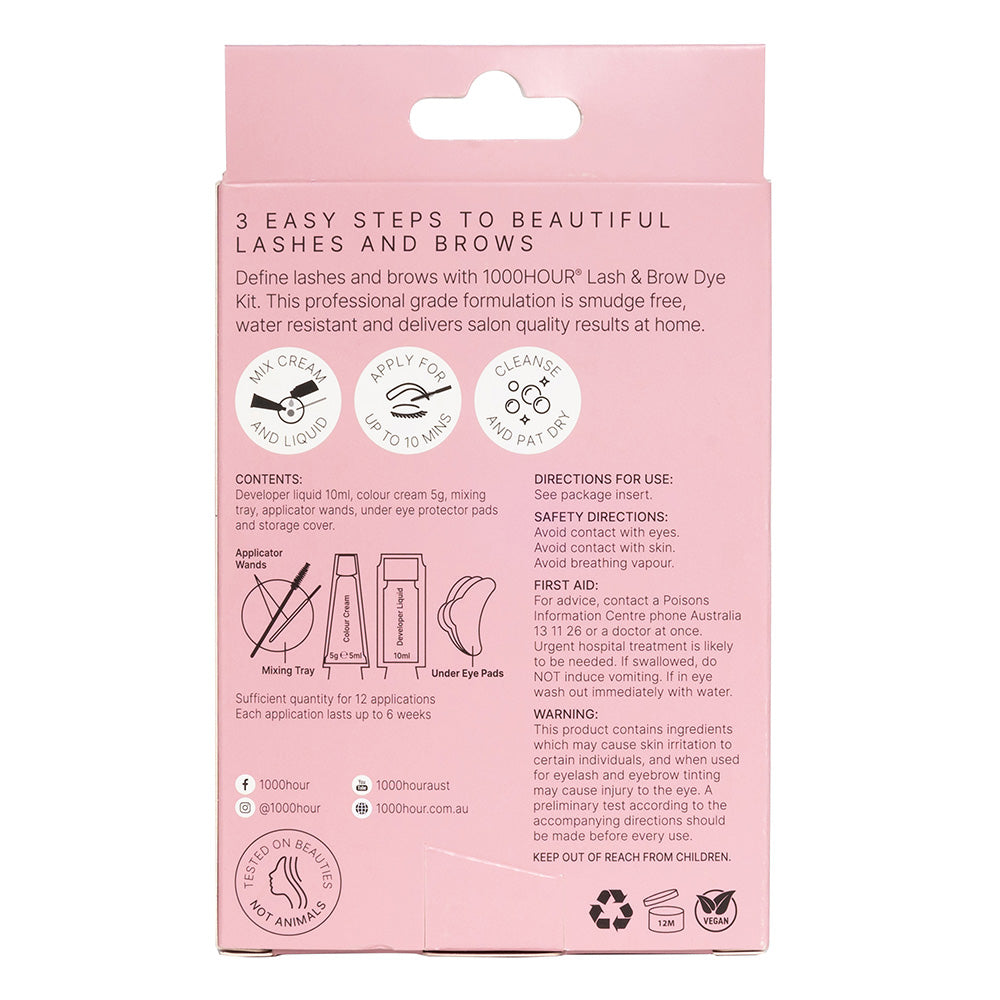 1000HOUR Lash & Brow Dye Kit - Medium Brown