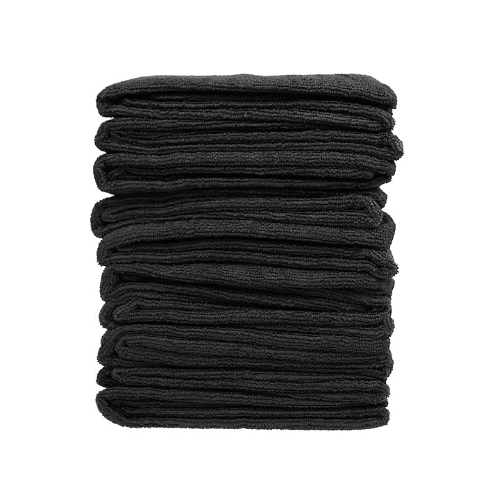 Glammar Microfibre Towels Black 10Pk